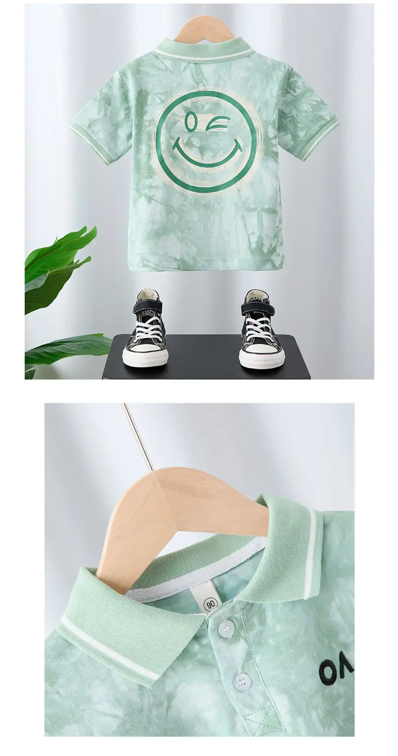 Boys' Green Polo Shirt 2025 Summer Wear — feature 5