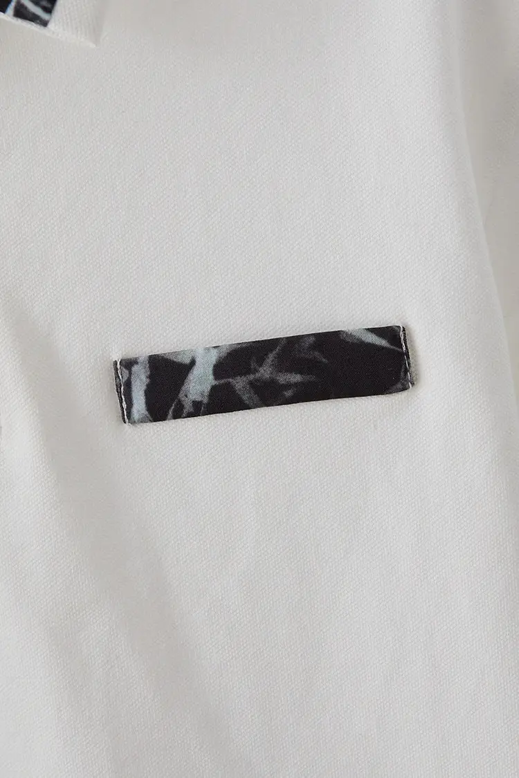 Boys White Polo Shirt Summer Medium Large — feature 23