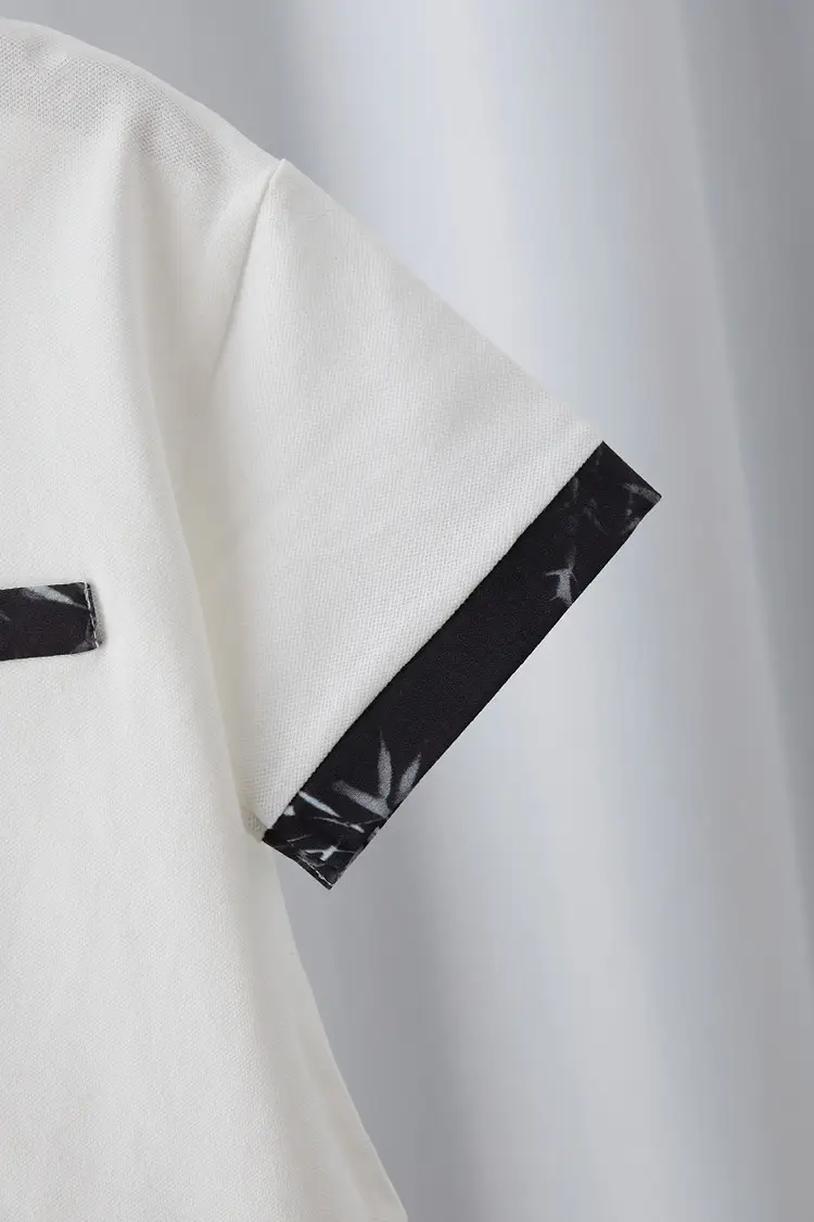 Boys White Polo Shirt Summer Medium Large — feature 24