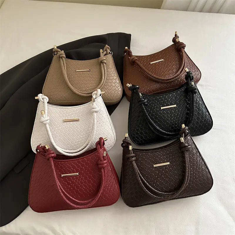 Women's Beige Embossed Shoulder Bag 2025 Korean Style