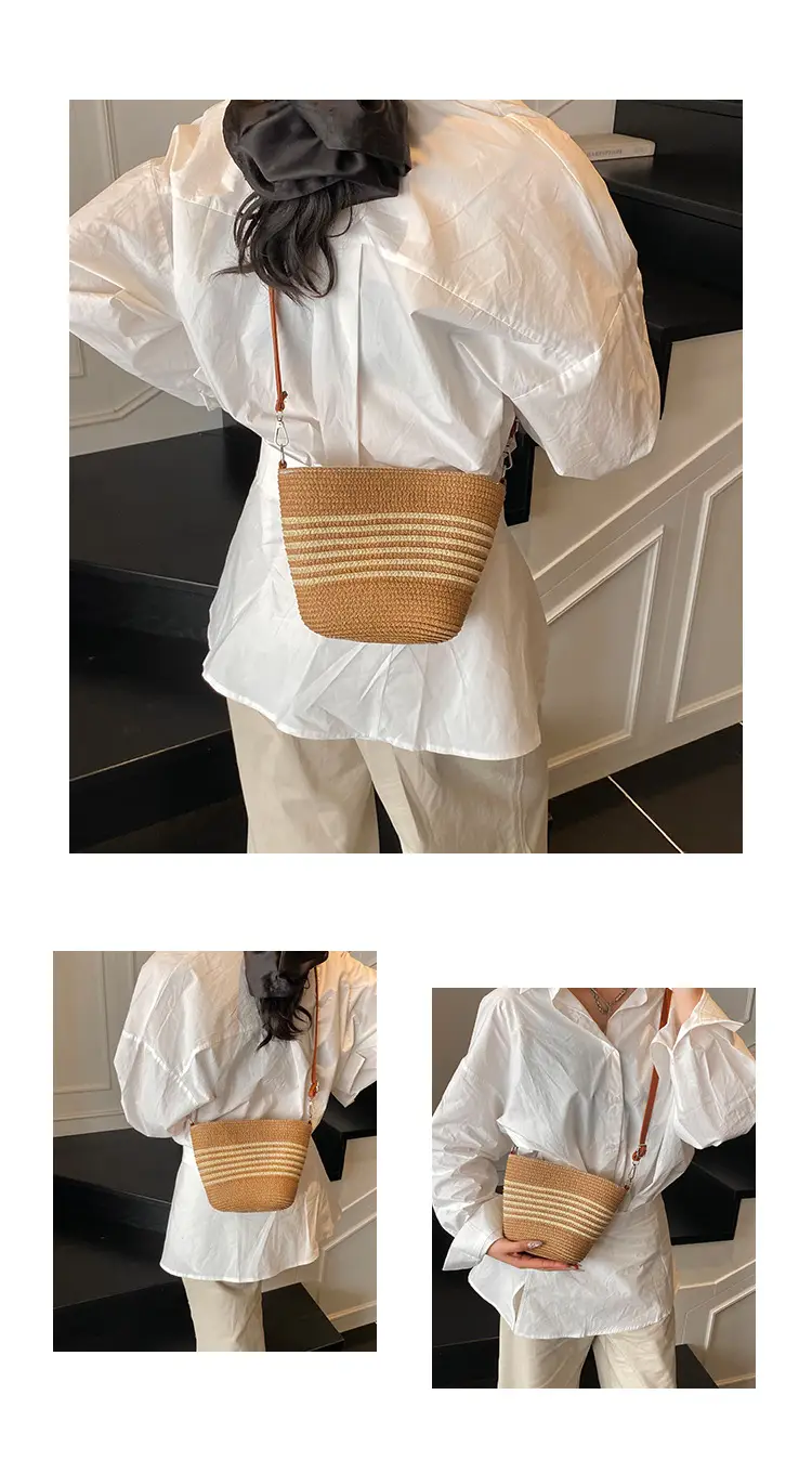 2025 Spring Woven Straw Mobile Phone Bag French Niche — feature 6
