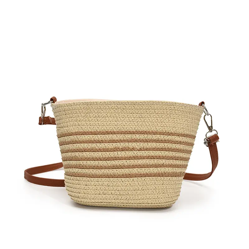 2025 Spring Woven Straw Mobile Phone Bag French Niche - Image 3