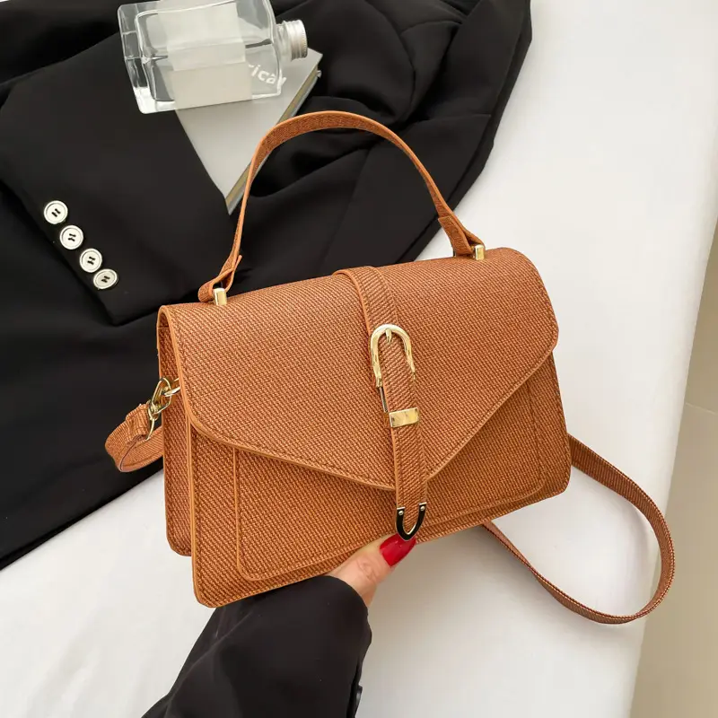 Korean Style Women's Shoulder Bag Brown 2025 - Image 3