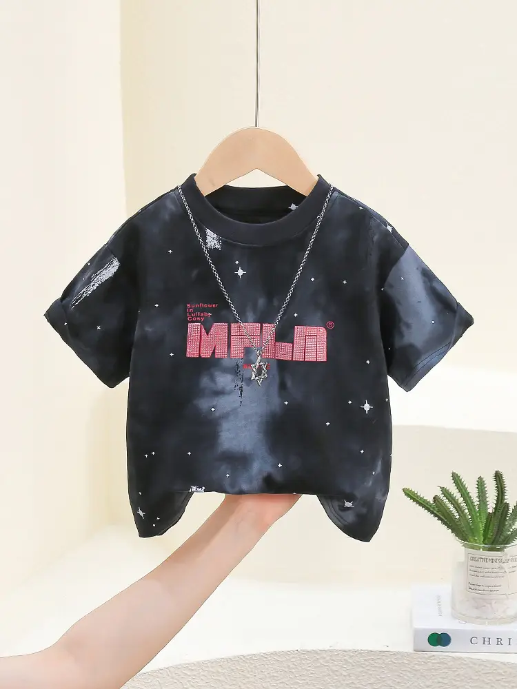 Cool Pink Tie-Dye Boys T-Shirt 2026 - Image 3
