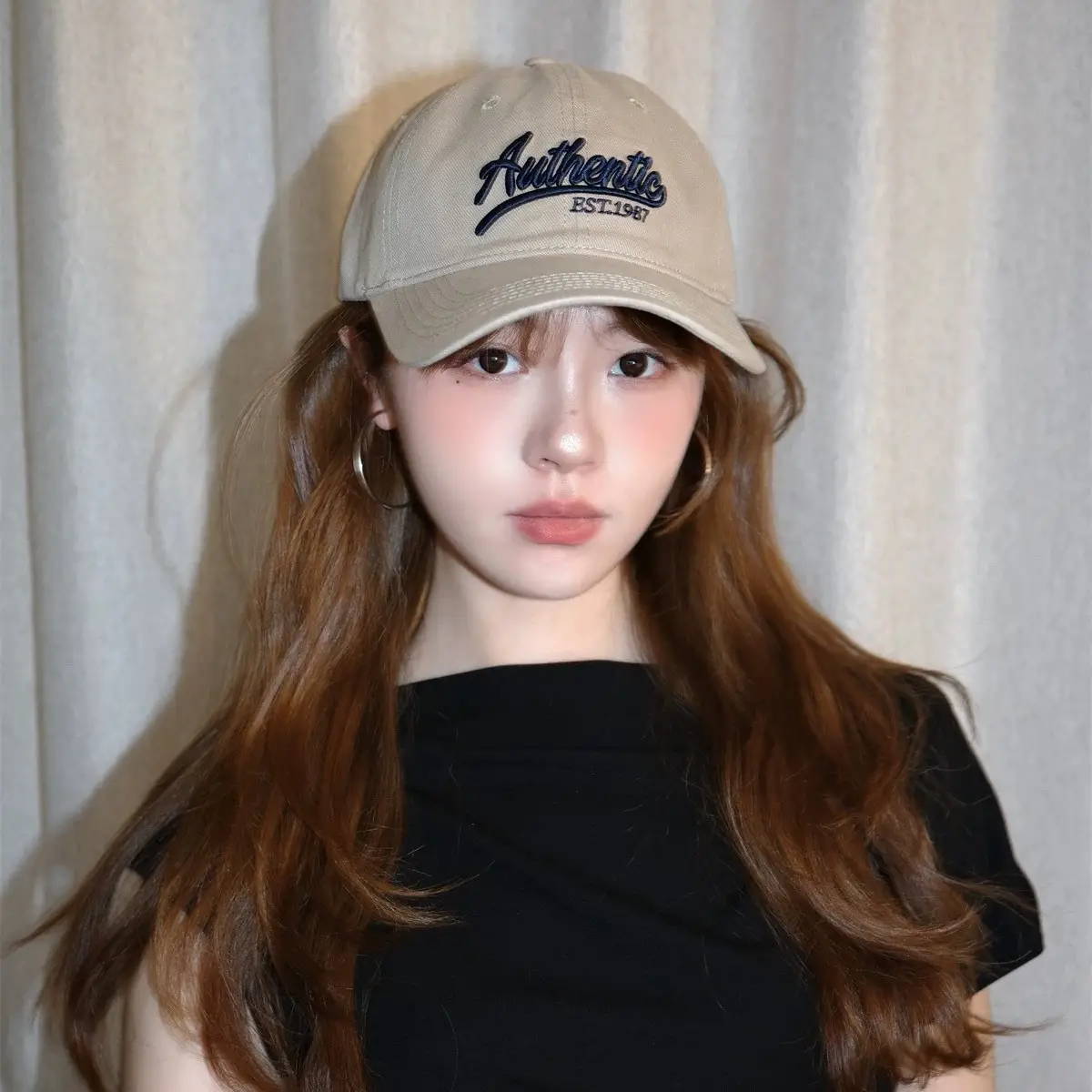 Jintai Embroidered Baseball Cap Women Sunshade Wide Brim - Image 4