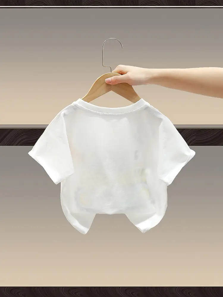 White 7819 Boys Summer T-Shirt Short Sleeve 2026 - Image 4