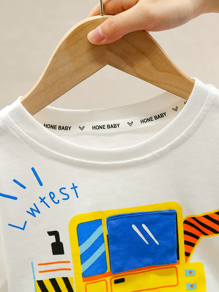 White 7819 Boys Summer T-Shirt Short Sleeve 2026 - Image 5