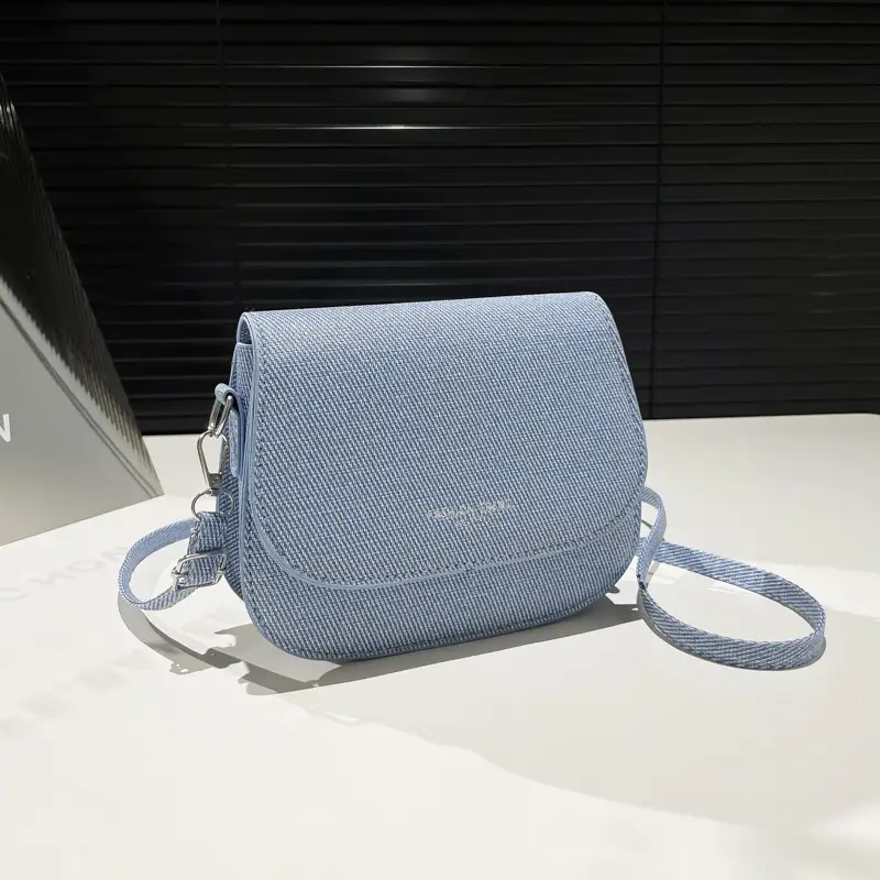 Light Blue Saddle Crossbody Bag for Women 2025 - Image 5