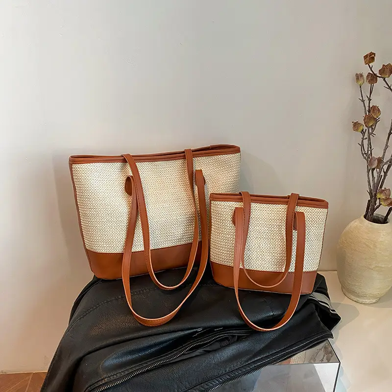 Large Capacity Women's Woven Shoulder Bag 2025 - Image 2