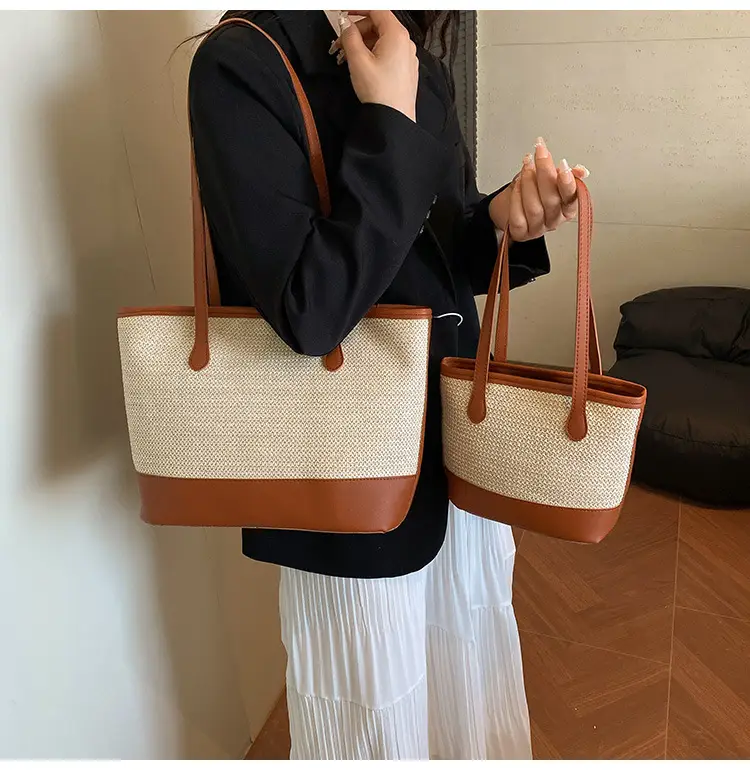 Large Capacity Women's Woven Shoulder Bag 2025 — feature 11