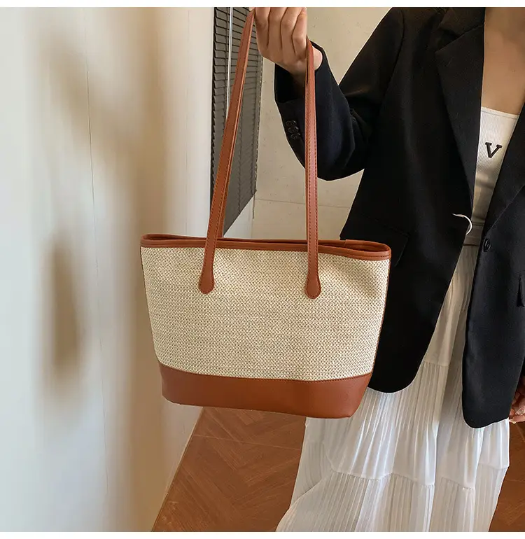 Large Capacity Women's Woven Shoulder Bag 2025 — feature 15