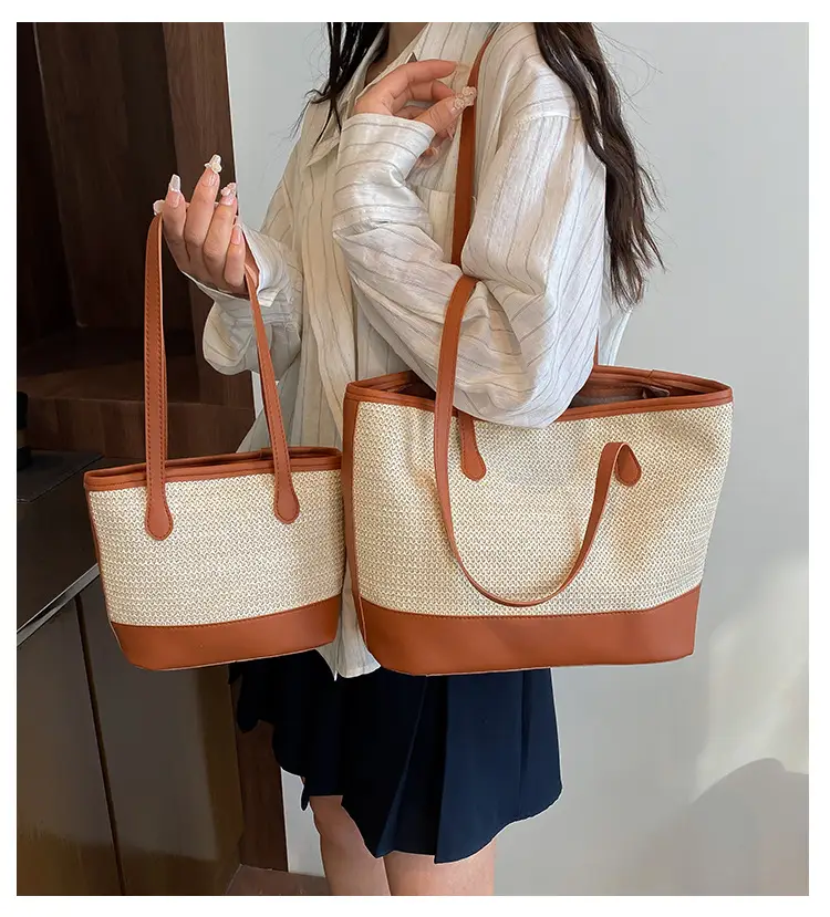 Large Capacity Women's Woven Shoulder Bag 2025 — feature 2