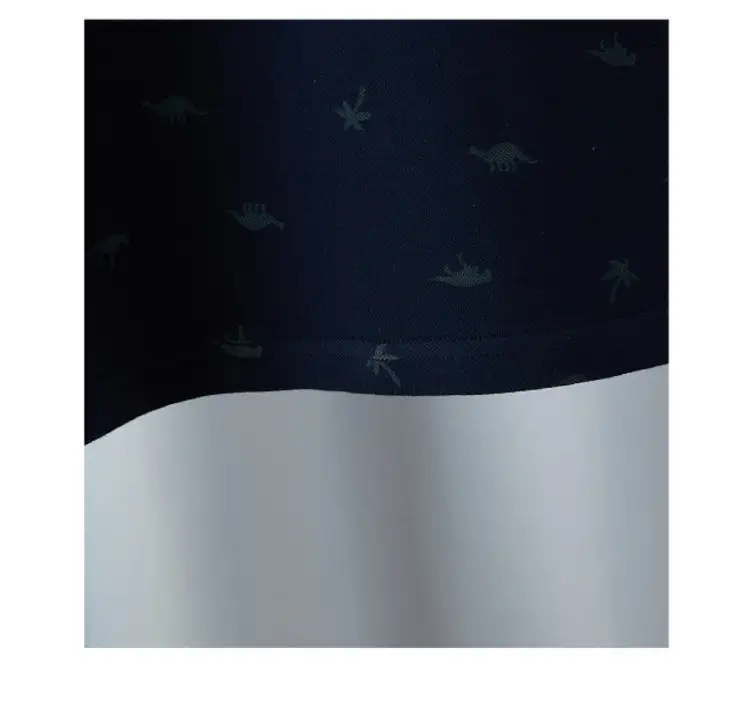 Boys' White Bird Print Polo Shirt Set Summer Kids — feature 12