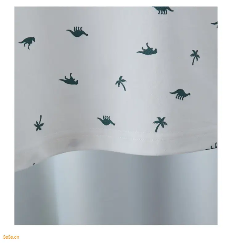 Boys' White Bird Print Polo Shirt Set Summer Kids — feature 8