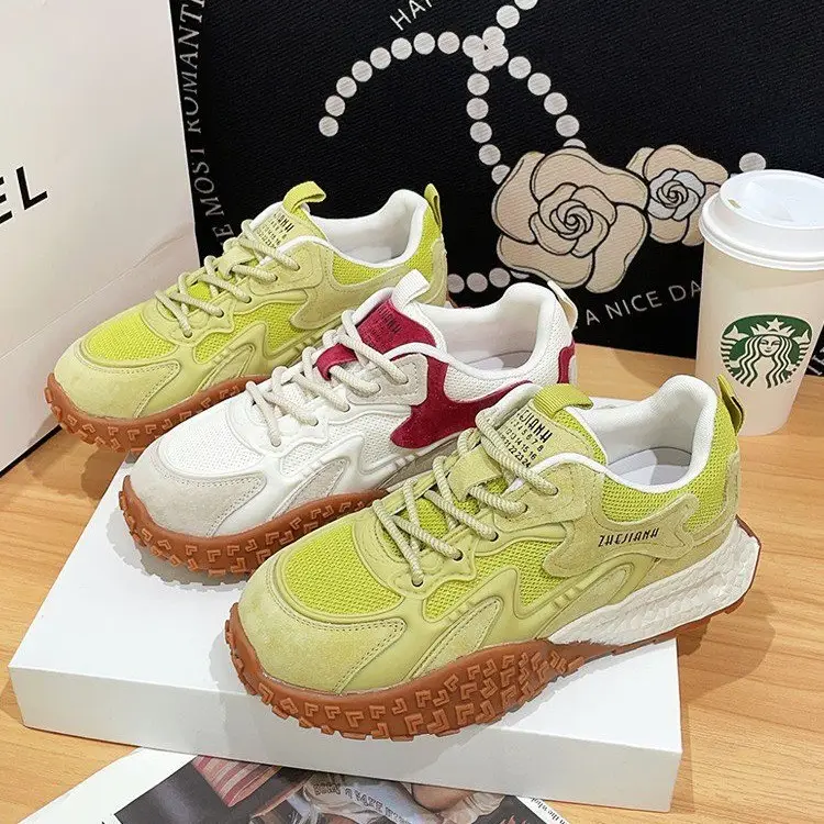 2025 New Thick-soled German Training Shoes Women's Spring Joker Forrest Gump Shoes Increased Soft-soled Women's Torre Casual sneaker - Image 4