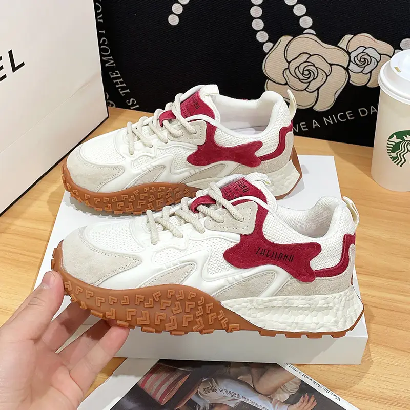 2025 New Thick-soled German Training Shoes Women's Spring Joker Forrest Gump Shoes Increased Soft-soled Women's Torre Casual sneaker - Image 5