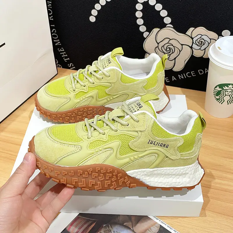 2025 New Thick-soled German Training Shoes Women's Spring Joker Forrest Gump Shoes Increased Soft-soled Women's Torre Casual sneaker - Image 2