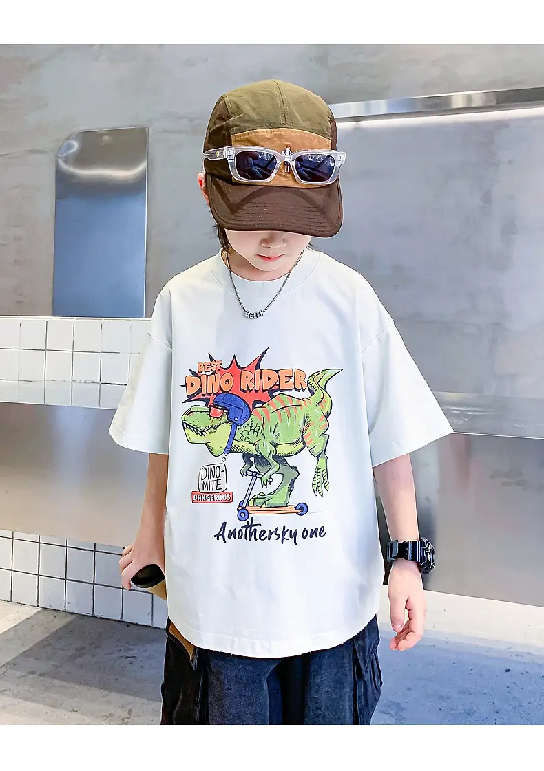 Boys Cartoon T-Shirt 2025 Summer Mid Big — feature 20