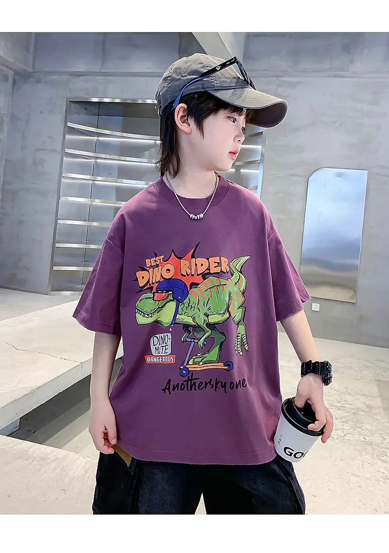 Boys Cartoon T-Shirt 2025 Summer Mid Big — feature 21
