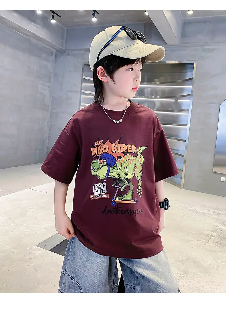 Boys Cartoon T-Shirt 2025 Summer Mid Big — feature 28