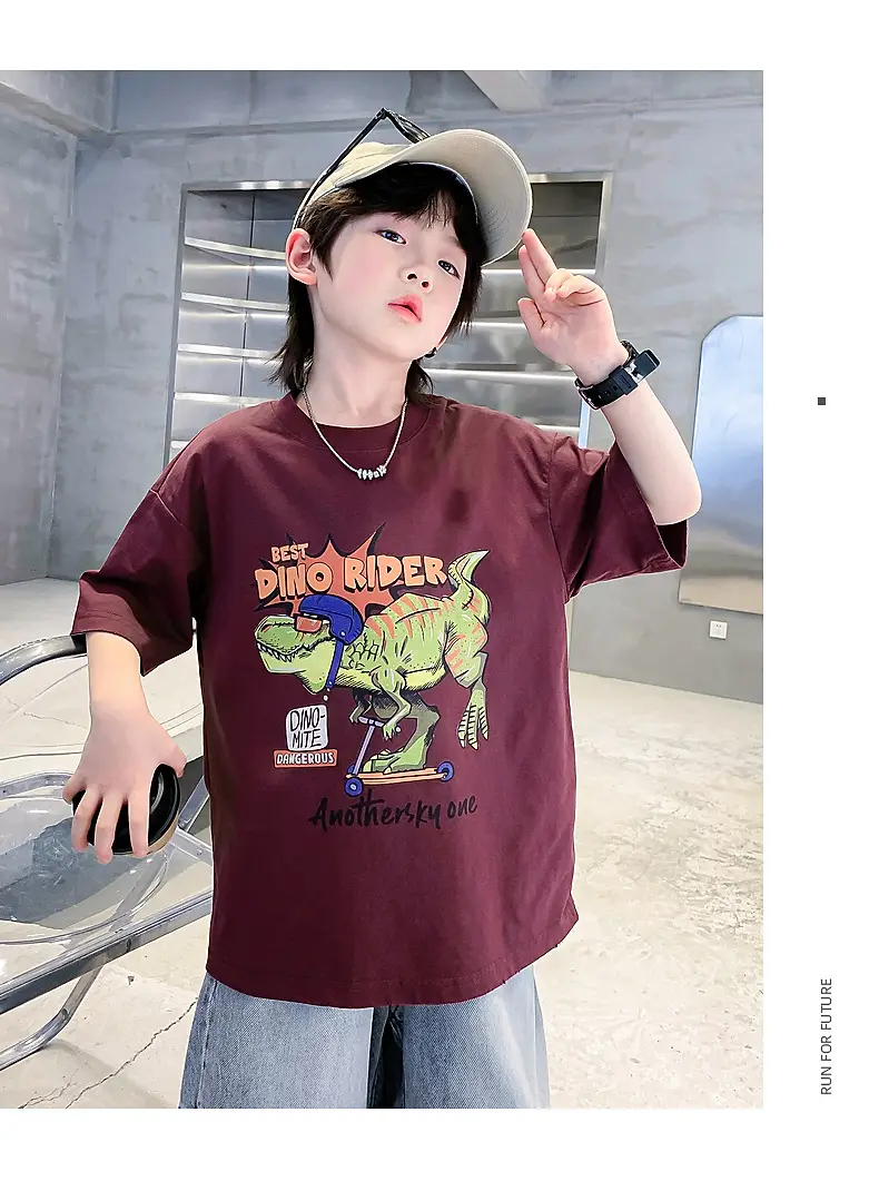 Boys Cartoon T-Shirt 2025 Summer Mid Big — feature 29