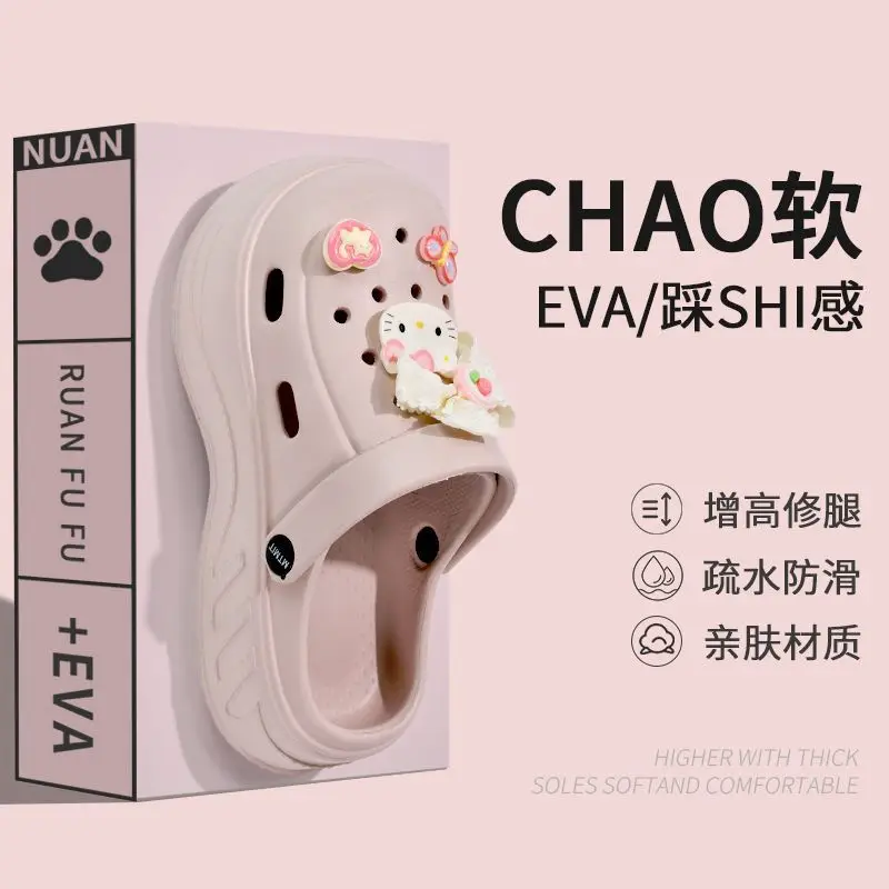 Women Kitty Bow Sandals Summer Hole Shoes — feature 29
