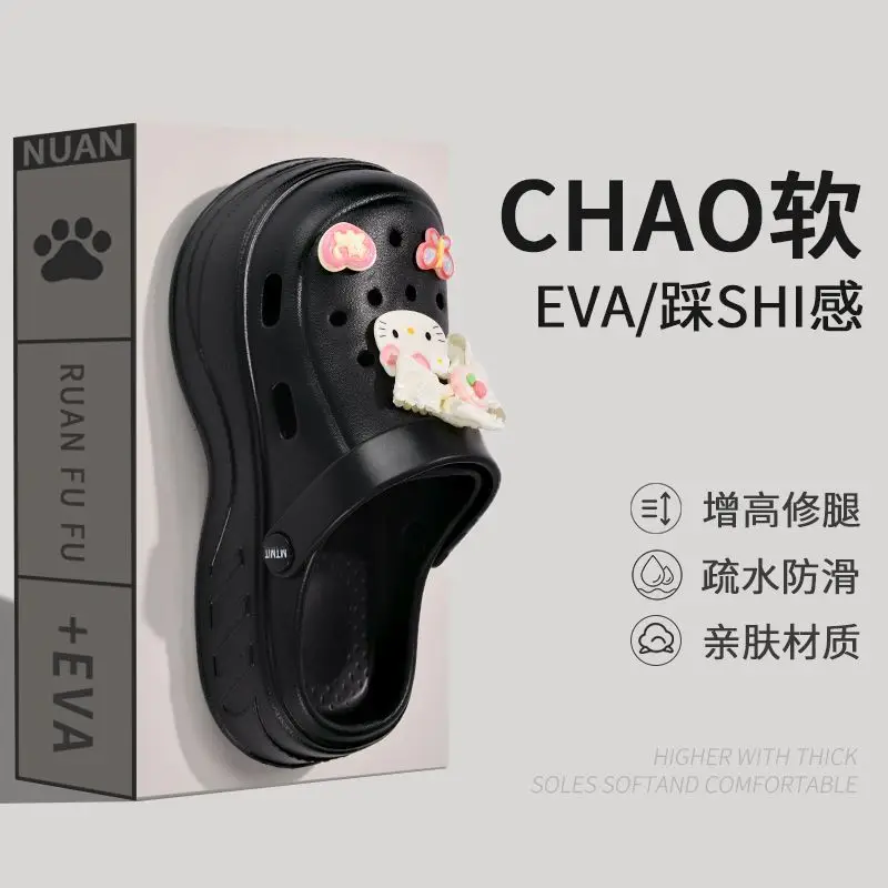 Women Kitty Bow Sandals Summer Hole Shoes — feature 30