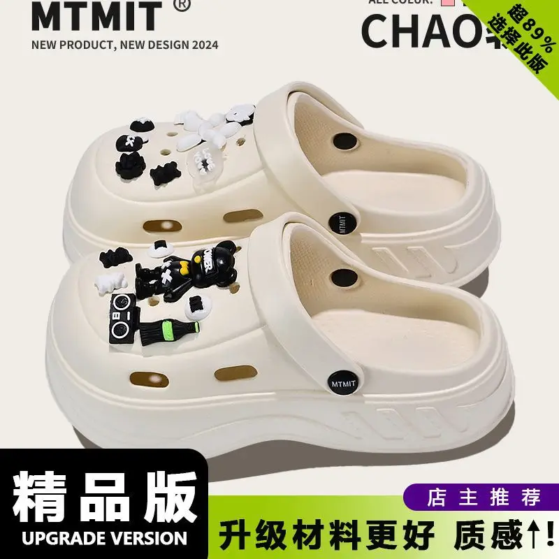 Women Kitty Bow Sandals Summer Hole Shoes