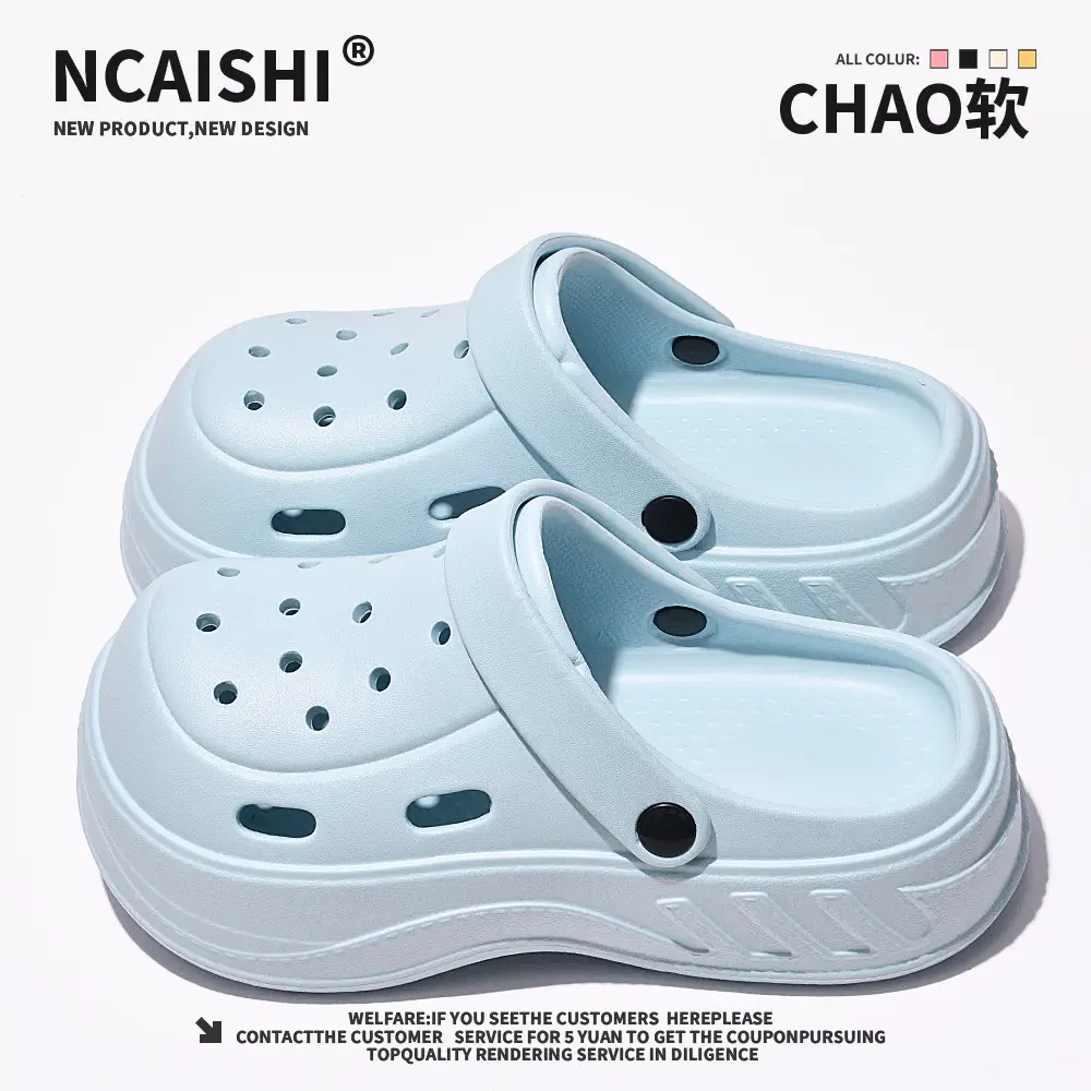 Women Cartoon Clogs Black EVA Platform Sandals - Image 5
