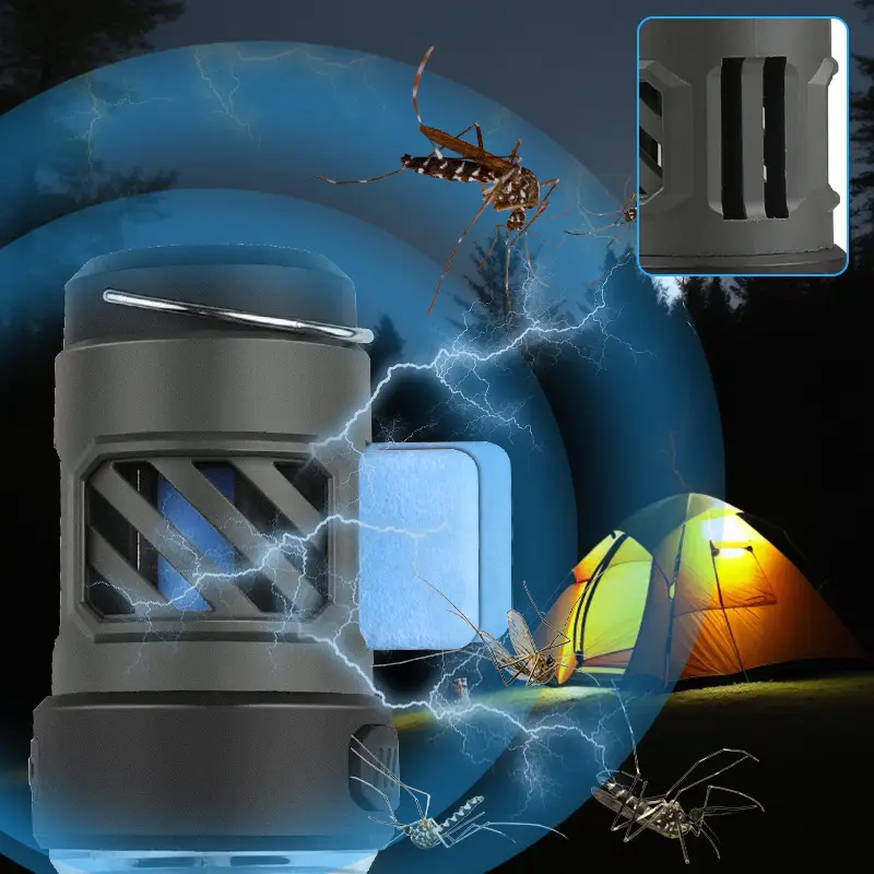 Rechargeable Mosquito Killer Lamp with Tripod Stand