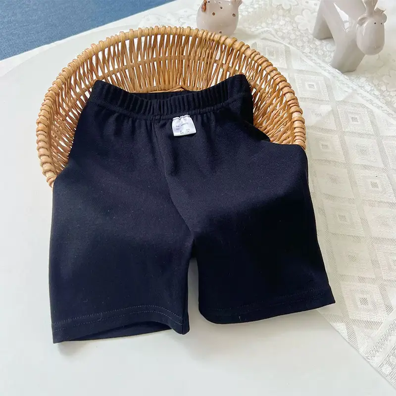 New Summer Thin Girls Polo Dot Shorts White - Image 3