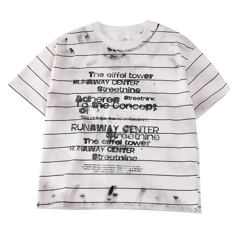 Chubby Striped T-Shirt Plus Size Teen Wear - Image 5