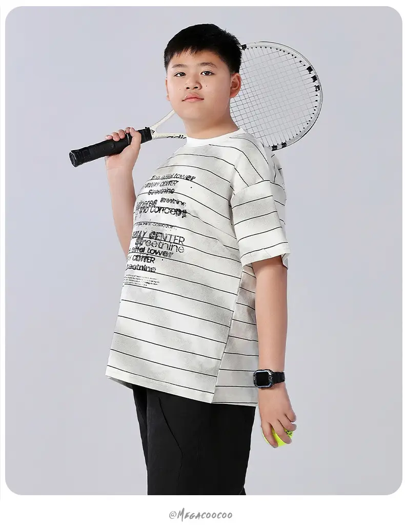 Chubby Striped T-Shirt Plus Size Teen Wear — feature 10