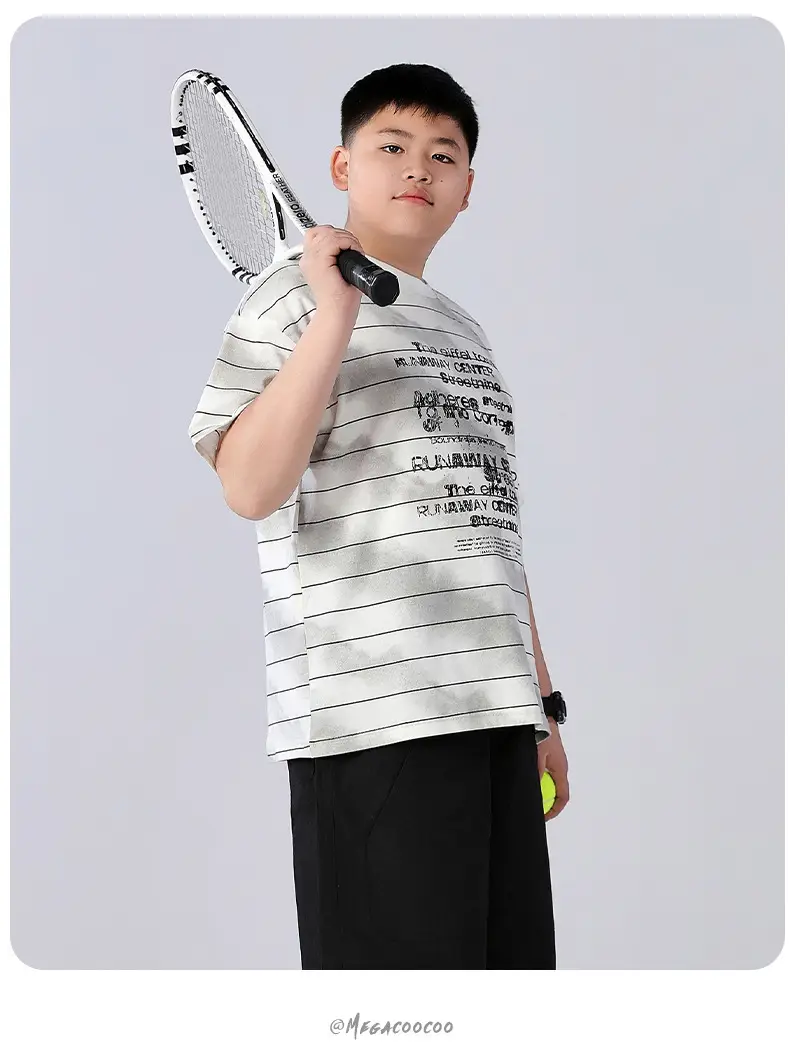 Chubby Striped T-Shirt Plus Size Teen Wear — feature 11