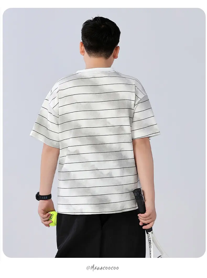 Chubby Striped T-Shirt Plus Size Teen Wear — feature 12