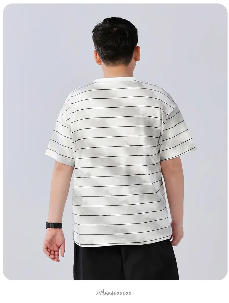Chubby Striped T-Shirt Plus Size Teen Wear — feature 18