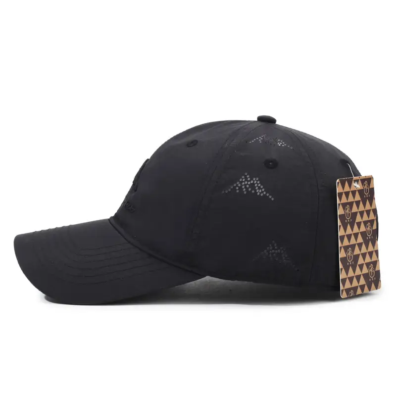 Men Baseball Cap Black with Mountain Logo