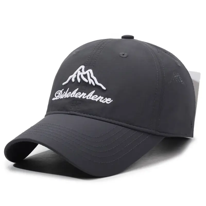 Men Baseball Cap Black with Mountain Logo