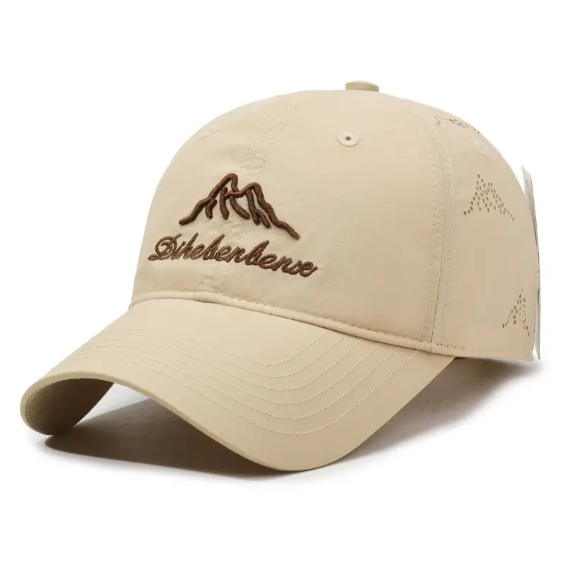 Men Baseball Cap Black with Mountain Logo