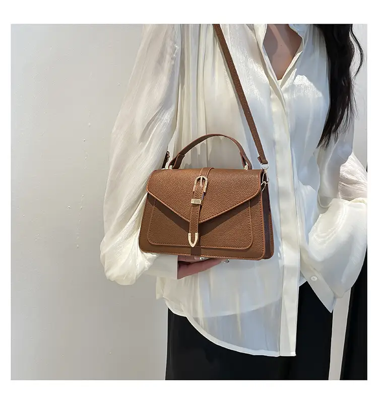 Red Leather One-Shoulder Crossbody Bag for Women — feature 14