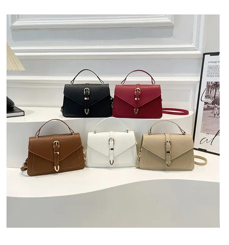 Red Leather One-Shoulder Crossbody Bag for Women — feature 33