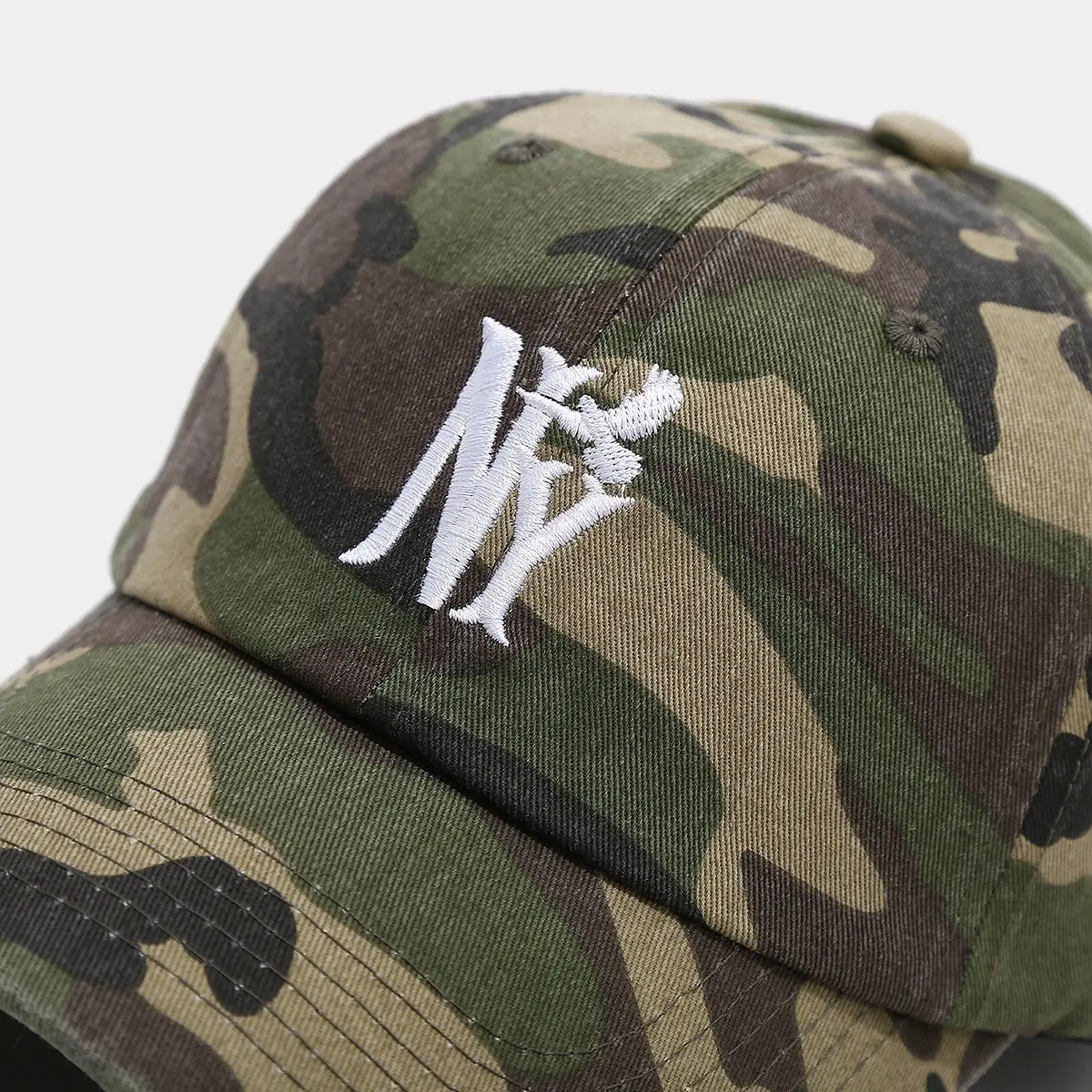 European American Camo Baseball Caps with NY Logo — feature 10