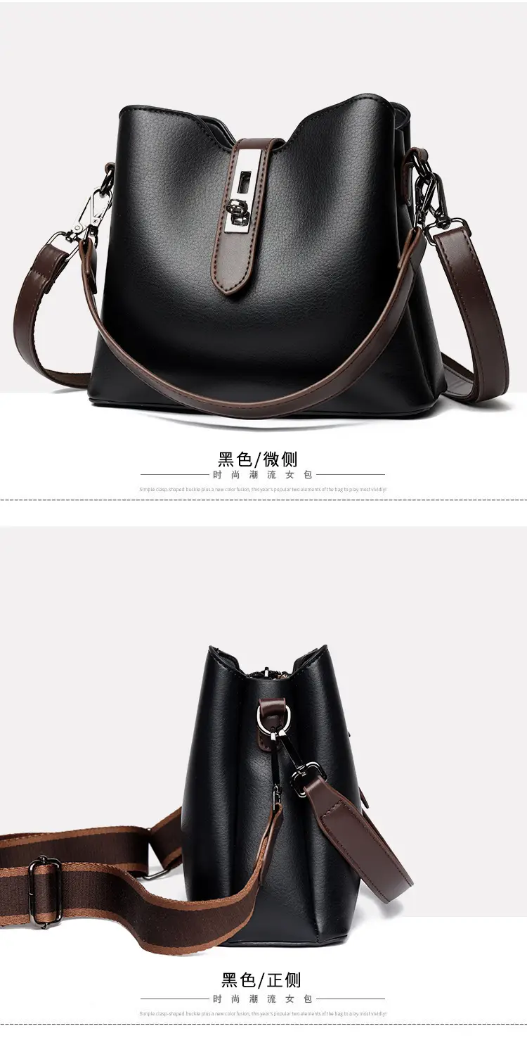 Black Crossbody Bag for Women with Leather Strap — feature 22