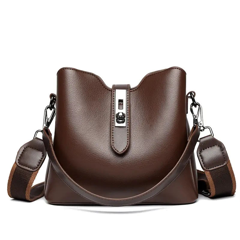 Black Crossbody Bag for Women with Leather Strap - Image 2