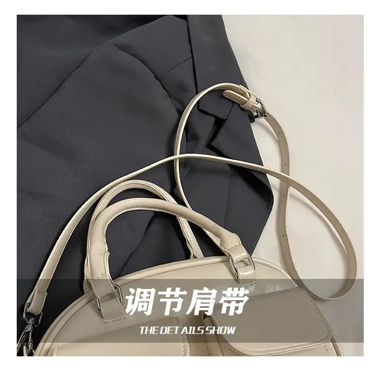 Red Retro Oil Wax Leather Shoulder Bag for Women — feature 15