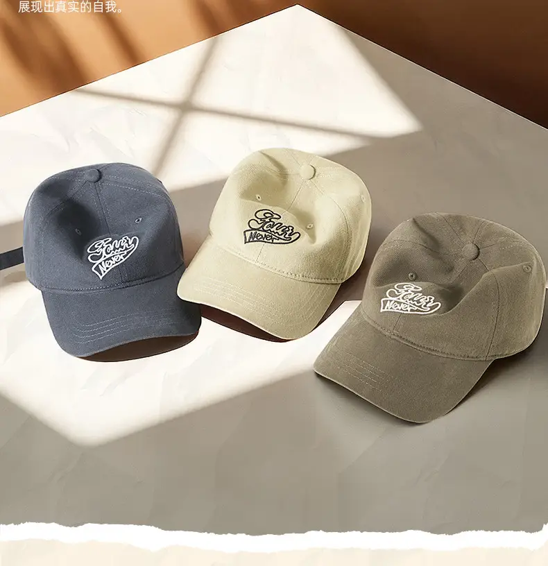 Men's Black Cotton Baseball Cap with "Glowy Never" Design — feature 13