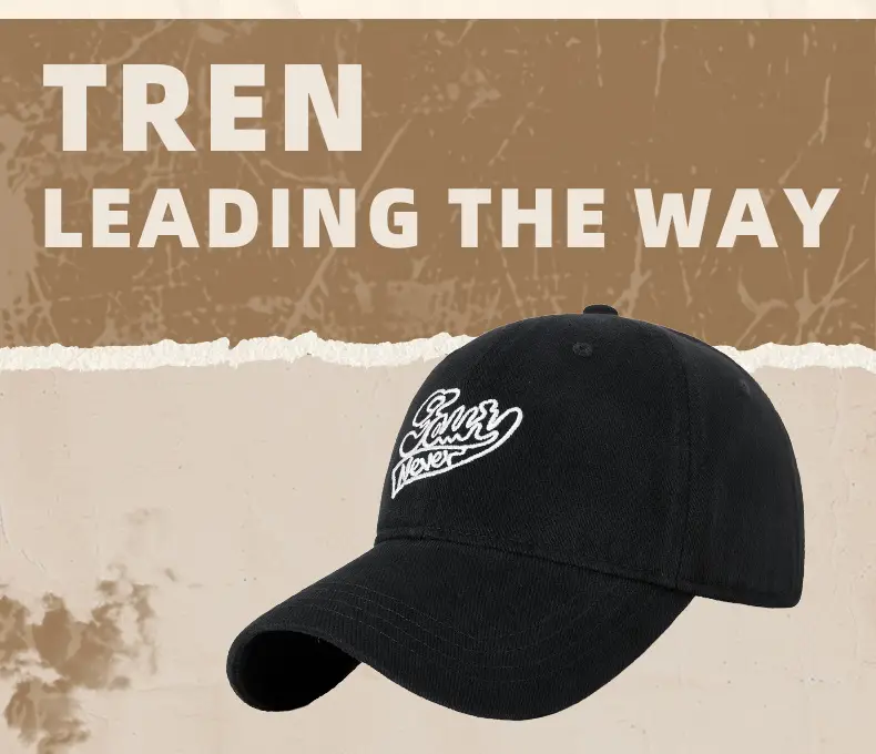 Men's Black Cotton Baseball Cap with "Glowy Never" Design — feature 8