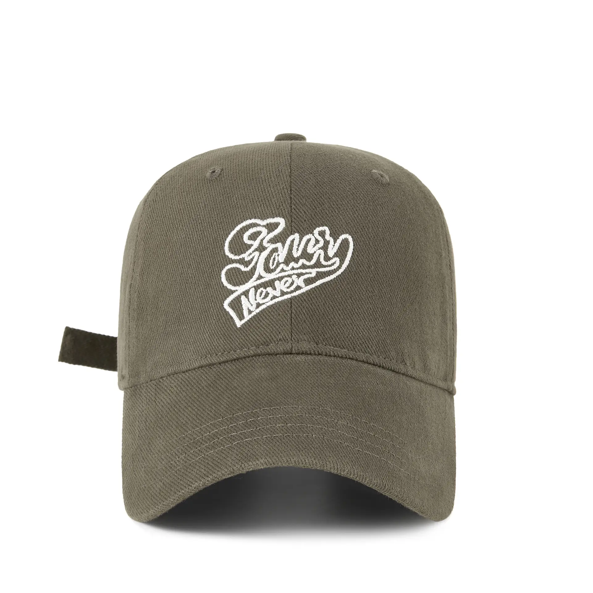 Men's Black Cotton Baseball Cap with "Glowy Never" Design - Image 3