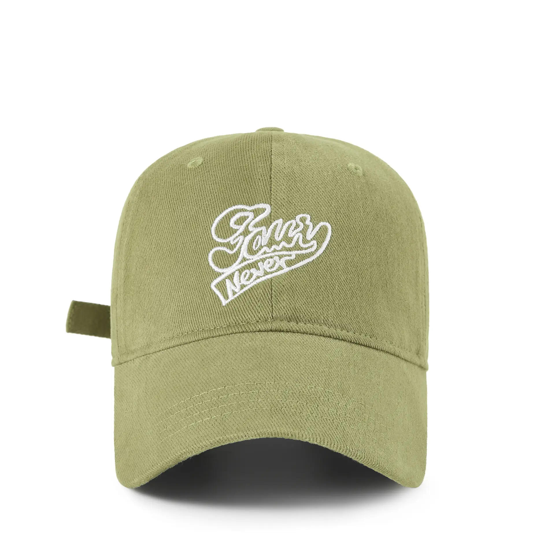 Men's Black Cotton Baseball Cap with "Glowy Never" Design - Image 6