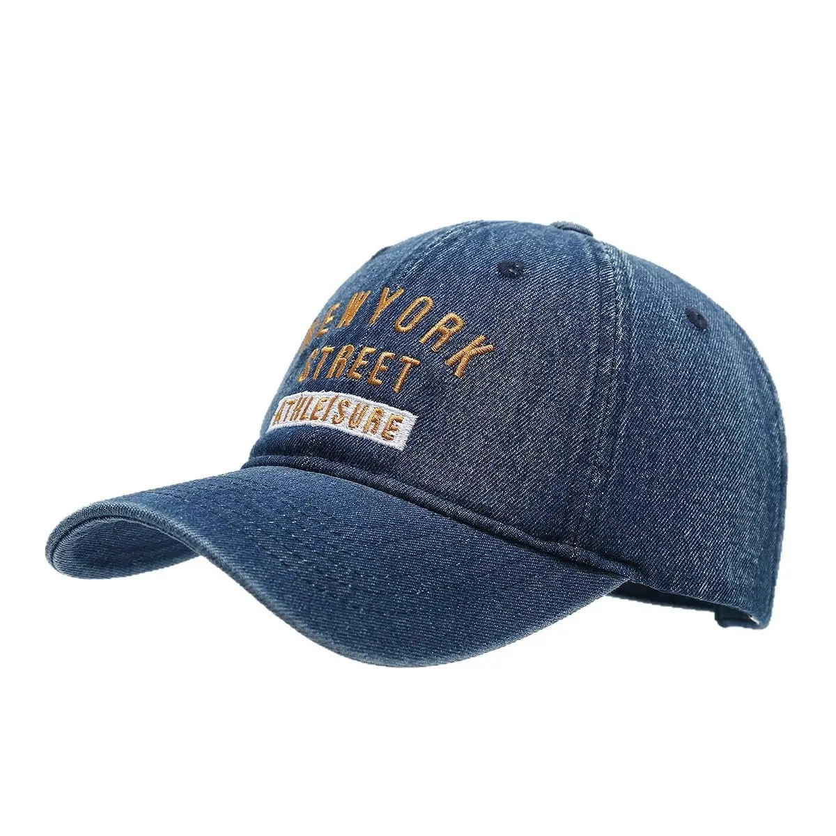 New York Street Embroidered Denim Cap for Women - Image 7